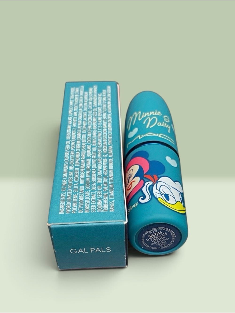 MAC x Disney Minnie and Daisy Lustreglass Sheer-Shine Lipstick in GAL PALS NIB - Picture 6 of 11